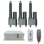 Drei 50MM-600MM Industrie Elektrischer Linearantriebe Synchronsteuerungskit