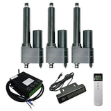 Drei 50MM-600MM Industrie Elektrischer Linearantriebe Synchronsteuerungskit