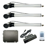 Drei DC 12V 24V Linearantriebe Synchronsteuerungskit maximale Schubkraft 16500N für Kellertür