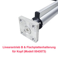 Fester Kopfemontage Quadratische Flachplattenhalterung für Linearantrieb B