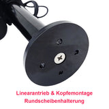 Hochleistungs-Linearantrieb mit einstellbarem Hub und Magnetkontaktschaltern - Max. Schubkraft 12000 N, Hub 400 mm (Modell 0041608-3)