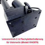 Fester Unterseite Montage Flache Platten Halterung für Linearantrieb C