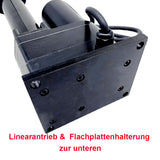 Hochleistungs-Linearantrieb mit einstellbarem Hub und Magnetkontaktschaltern - Max. Schubkraft 12000 N, Hub 400 mm (Modell 0041608-3)