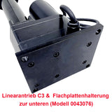 Schwerlast-Linearantrieb mit Einstellbaren Magnetischen Endschaltern - Max. Schubkraft 8000 N, Hub 50 mm (Modell 0041551-3)