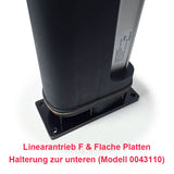 Flache Platten Halterung zur unteren Montage für Linearantrieb F