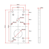 Flache Platten Halterung zur unteren Montage für Linearantrieb F