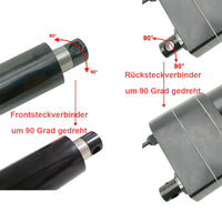 Option 90-Grad-Drehung für Front- und Rücksteckverbinder des Linearantriebs C (Modell 0044114)