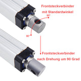 Option 90-Grad-Drehung für Front- und Rücksteckverbinder des Linearantriebs F (Modell 0044115)