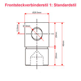 Hochleistungs-Linearantrieb 12000 N Hubkraft | 50 mm einstellbarer Hub mit NC-Reed-Schaltern (Modell 0041601-4)