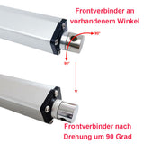 2000N Mikro-Industrie-Linearantrieb mit Fernbedienung und einstellbaren Magnetsensoren (Modell 0043083-3)