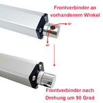 Option 90-Grad-Drehung für Front-Steckverbinder des Linearantriebs A (Modell 0044116)