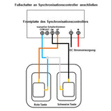 Momentan Doppel-Fußschalter / Fußpedal für DC-Linearantrieb / Motor