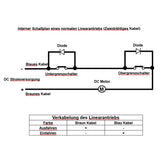 600MM 12V 24V 2000N Elektrischer Linearantrieb Elektrozylinder mit einstellbarem Hub (Modell 0041507-3)