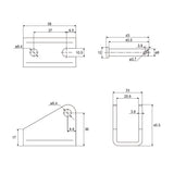 Leiser & wasserdichter Linearantrieb mit einstellbaren elektronischen Magnetschaltern und Fernbedienung (Modell 0043084-3)