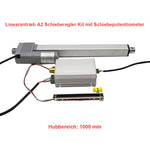 1000-1500mm linearantrieb schieberegler kit mit externem schiebepotentiometer