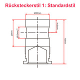 1000MM Schwerlast Linearantrieb Elektrozylinder mit Hall Effekt Sensor Positionsrückmeldung (Modell 0041548-1)