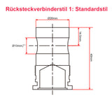 Schwerlast-Linearantrieb mit 200 mm einstellbarem Hub und magnetischen Reed-Sensoren, max. 8000 N (Modell 0041542-4)