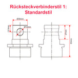 Hochleistungs-Linearantrieb mit einstellbarem Hub und Magnetkontaktschaltern - Max. Schubkraft 12000 N, Hub 400 mm (Modell 0041608-3)