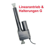 Schwerlast-Linearantrieb mit 50 mm einstellbarem Hub und magnetischen Reed-Sensoren, max. 8000 N (Modell 0041551-4)