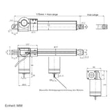 Handrad zur manuellen Betätigungsvorrichtung des Industrie-Linearantriebs B (Modell 0044142)