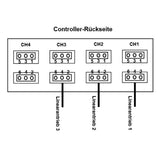 Drei 8000N Schwerlast-Linearantriebe Synchronsteuerungskit mit einstellbaren Endschaltern (Modell 0043062-4)