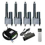 Vier 50MM-600MM Industrie Elektrischer Linearantriebe Synchronsteuerungskit