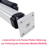 Leiser & wasserdichter Linearantrieb mit einstellbaren Reed-Magnetschaltern und Fernbedienung (Modell 0043084-4)